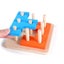 Children Wooden Building Blocks Montessori Toy Coloful Geometric Carousel 4