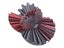 2Pcs 3D Printed Gear Ball Spinner Sphere Cube Fidget Toy for Stress Relief Carousel 3