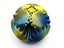 2Pcs 3D Printed Gear Ball Spinner Sphere Cube Fidget Toy for Stress Relief Carousel 4