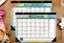 Wall Calendar 2024-2025 Large Poster Printing Planner Calendar Easy To Hang-ST1 Carousel 3