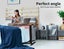 Levede Standing Desk Height Adjustable Sit Stand Office Computer Table Shelf USB Carousel 8