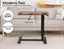 Levede Mobile Standing Desk Foldable Bed Side Table Gas Lift Stand Computer Carousel 7