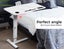 Levede Standing Desk Height Adjustable Sit Stand Over Bed Laptop Table Shelf USB Carousel 8
