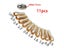11PCS/Set Brass Drill Chucks Collet Bits 0.5-3.2mm 4.8mm Shank Screw Nut For Carousel 8