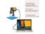 7 Inch LCD HD Video Microscope With130X C Mount Lens Electronic Microscope Carousel 8