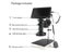 7 Inch LCD HD Video Microscope With130X C Mount Lens Electronic Microscope Carousel 1