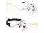 Magnifier Glasses With LED Light 5 Lenses For Reading Repair Craft Carousel 6