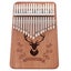 17 Keys Thumb Piano Wooden Portable Kalimba Mbira Beginner Musical Instrument Carousel 1