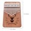 17 Keys Thumb Piano Wooden Portable Kalimba Mbira Beginner Musical Instrument Carousel 2
