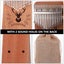 17 Keys Thumb Piano Wooden Portable Kalimba Mbira Beginner Musical Instrument Carousel 3
