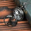 Fashion Lovers Skeleton Quarzt Pocket Watch with Chain Necklace Carousel 4