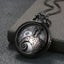Fashion Lovers Skeleton Quarzt Pocket Watch with Chain Necklace Carousel 7