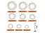 5/10 Pcs Abrasive Diamond Cutting Disc 1/2 Pcs Mandrel For Dremel Tools Carousel 7