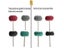 25/50pcs Mini Brush Scouring Pad Abrasive Wheel Nylon Fiber Grinding Sanding Carousel 6