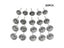 20pcs/Set 22mm Stainless Steel Wheel Brush Rotary Tool Accessories For Dremel Carousel 3