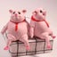 Stress Relief Animal Toy Figure Stretchable Decompression Toy Pig Carousel 13