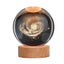Crystal Ball Lamp with Wooden Base for Beside Table USB-Rechargeable Carousel 1