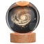 Crystal Ball Lamp with Wooden Base for Beside Table USB-Rechargeable Carousel 2