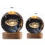 Crystal Ball Lamp with Wooden Base for Beside Table USB-Rechargeable Carousel 3