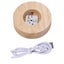 Crystal Ball Lamp with Wooden Base for Beside Table USB-Rechargeable Carousel 6