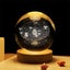 Crystal Ball Lamp with Wooden Base for Beside Table USB-Rechargeable Carousel 9