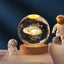 Crystal Ball Lamp with Wooden Base for Beside Table USB-Rechargeable Carousel 10