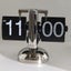 Automatic Page Turner Mechanical Desktop Vintage Clock- Battery Powered Carousel 8