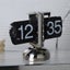 Automatic Page Turner Mechanical Desktop Vintage Clock- Battery Powered Carousel 9