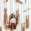 Hanging Photo Display Macram| with Light Wall D|cor - Battery Powered Carousel 6