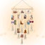 Hanging Photo Display Macram| with Light Wall D|cor - Battery Powered Carousel 7