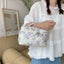 Quilted Floral Makeup Bag Set for Travel Coquette Aesthetic Cosmetic Bags (2-... Carousel 11