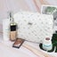 Quilted Floral Makeup Bag Set for Travel Coquette Aesthetic Cosmetic Bags (2-... Carousel 12