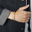 Men's Titanium Steel Byzantine Link Chain Bracelet with 18K Gold - SALE! Carousel 2