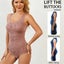 Printed Seamless Plus Size Tummy Control Bodysuit Carousel 7