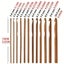 12 Size Bamboo Handle Crochet Hook Knit Weave Yarn Craft Knitting Needles Set Carousel 7