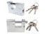 Steel Burglar Padlock Security Safety Lock Antique Horizontal Opening Carousel 4