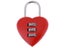 1PCS Luggage Lock Suitcase Padlock Mini Cute Heart Shape 3 Digit Luggage Carousel 3