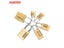 NAIERDI Digital Combination Password Lock High Security Solid Brass Anti-Drill Carousel 3
