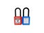 ABS Lock Security Padlock Engineering Lock Plastic Shackle Steel 38mm Nylon Non Carousel 5