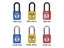 ABS Lock Security Padlock Engineering Lock Plastic Shackle Steel 38mm Nylon Non Carousel 7