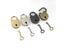 1Pcs Cat Shape Metal Mini Padlock Small Luggage Box Key Lock With Key Bag Carousel 2