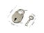 1Pcs Cat Shape Metal Mini Padlock Small Luggage Box Key Lock With Key Bag Carousel 3