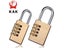 KAK Solid Brass Copper Security Padlock Password Combination Code Lock For Gym Carousel 2
