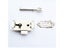 MAXMIX 1PCS Set Box Lock Lock With Box Lock Classical Lock Restore Ancient Ways Carousel 7