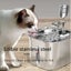 Cat Filter Water Fountain Stainless Steel Pet Fountain 2.2L Dispenser USB Powere Carousel 9
