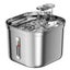 Cat Filter Water Fountain Stainless Steel Pet Fountain 2.2L Dispenser USB Powere Carousel 12