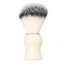 neck hair brush Barber Duster Brush Easy Cleaning Curved Handle Portable White Carousel 5