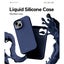 iPhone 15 GOOSPERY Liquid Silicone slim thin soft Rubber Cover Case NAVY BLUE Carousel 3