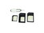 4 In 1 Convert Nano SIM Card To Micro Standard Adapter For IPhone For Samsung Carousel 5