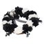 skull black white flowers wreath Halloween Wreath Deadwood Plastic Skull Black Carousel 1